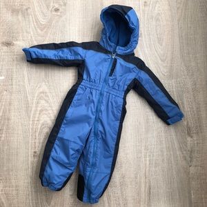 REI Blue and Black Kids One Piece Snowsuit